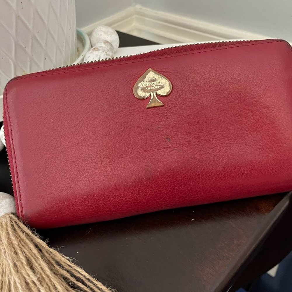 USED Kate Spade Women's Red Wallet